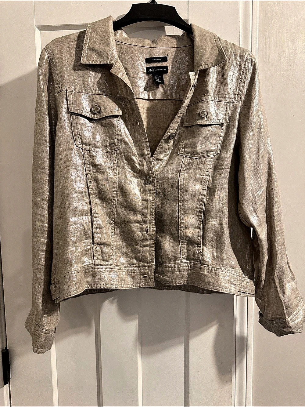 Jones New York Metallic Utility Jacket
